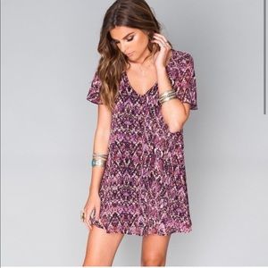 Show me your mumu Kylie mini purple snake dress